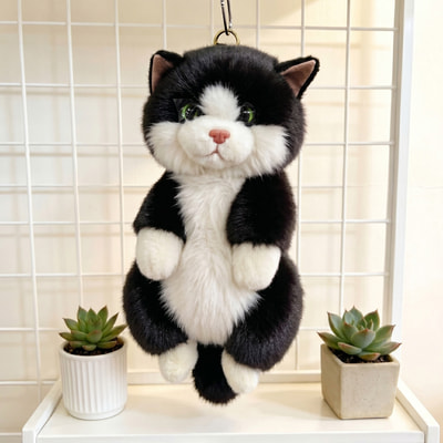 вид 2 Мягкая игрушка Кошка рюкзак JX904032621BK